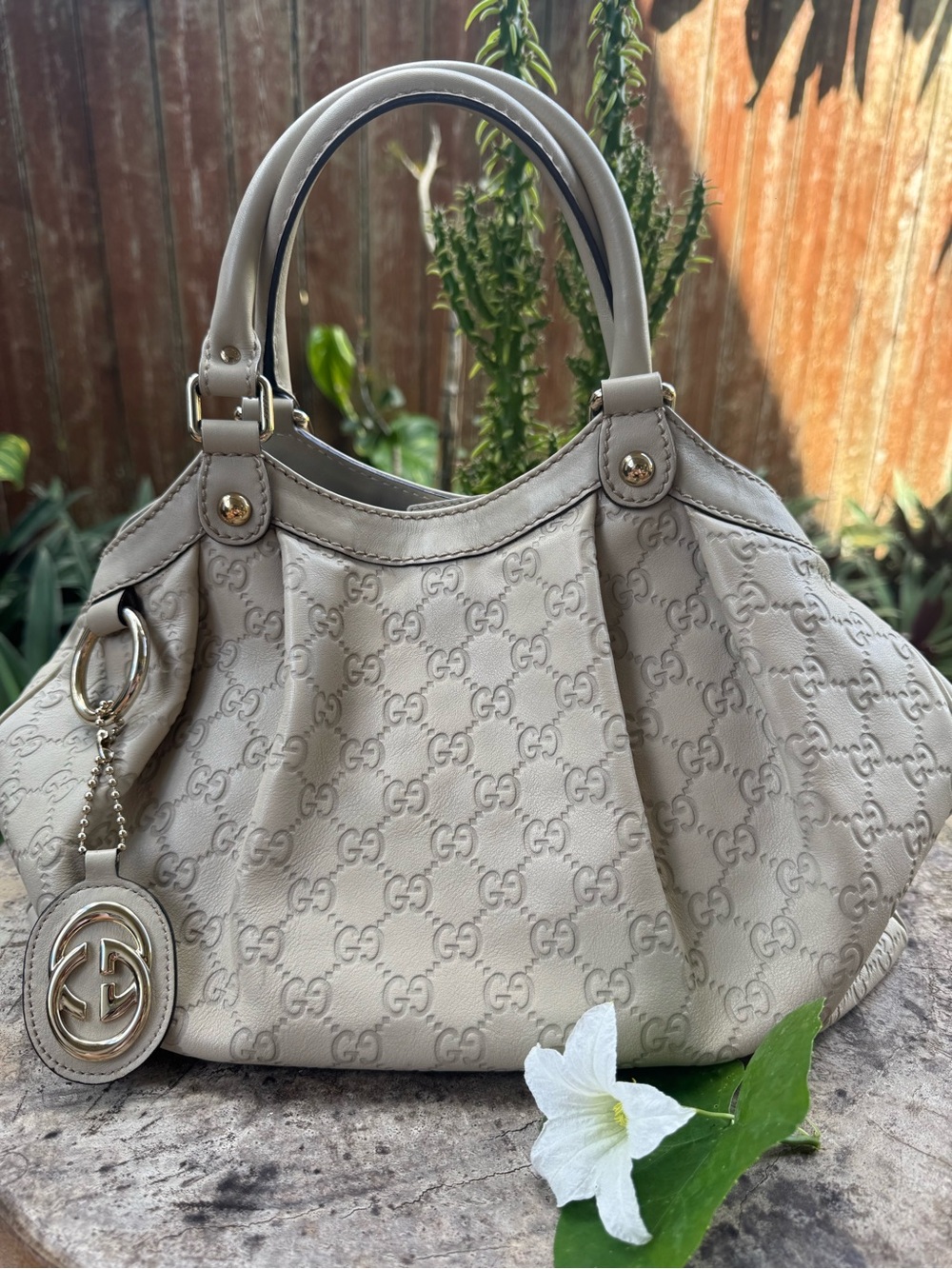 Gucci GG Guccissima Sukey Medium Shoulder Bag with Gold-Tone Hardware